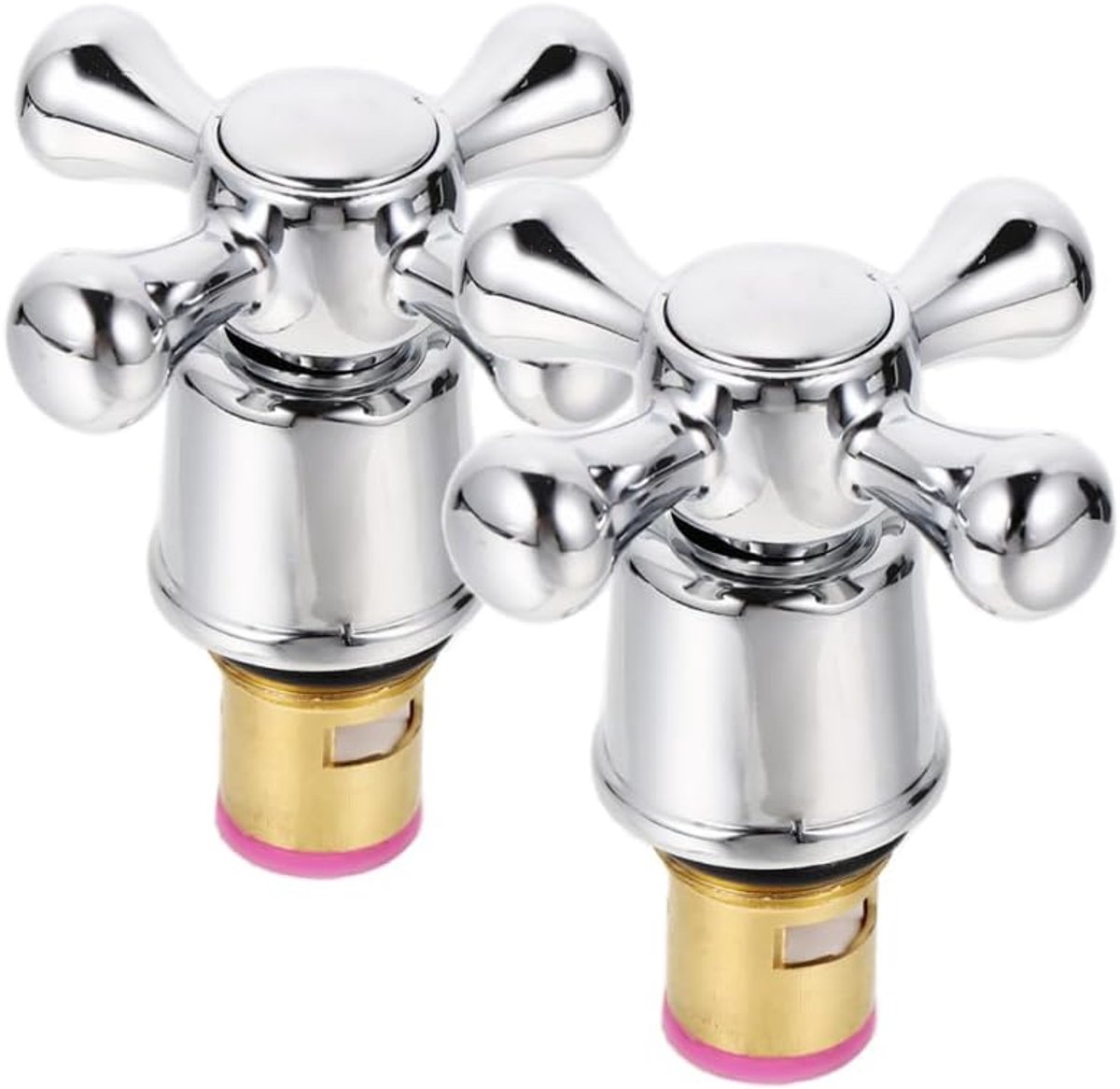 Wastafel Kraan 2 Stuks Kraan Handvat Vervanging 1/2 Inch Koud Warm Knop Handvat Accessoires Tap Grip