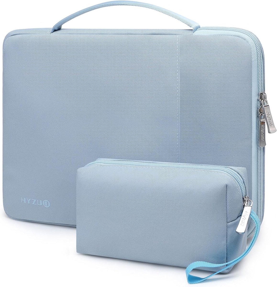 Laptop Sleeve voor 17-17.3 Inch Gaming Laptops - Bescherming voor Dell, HP, Lenovo, ASUS, Acer en Razer - Lichtblauwe Schoudertas voor Notebook en Monitor
