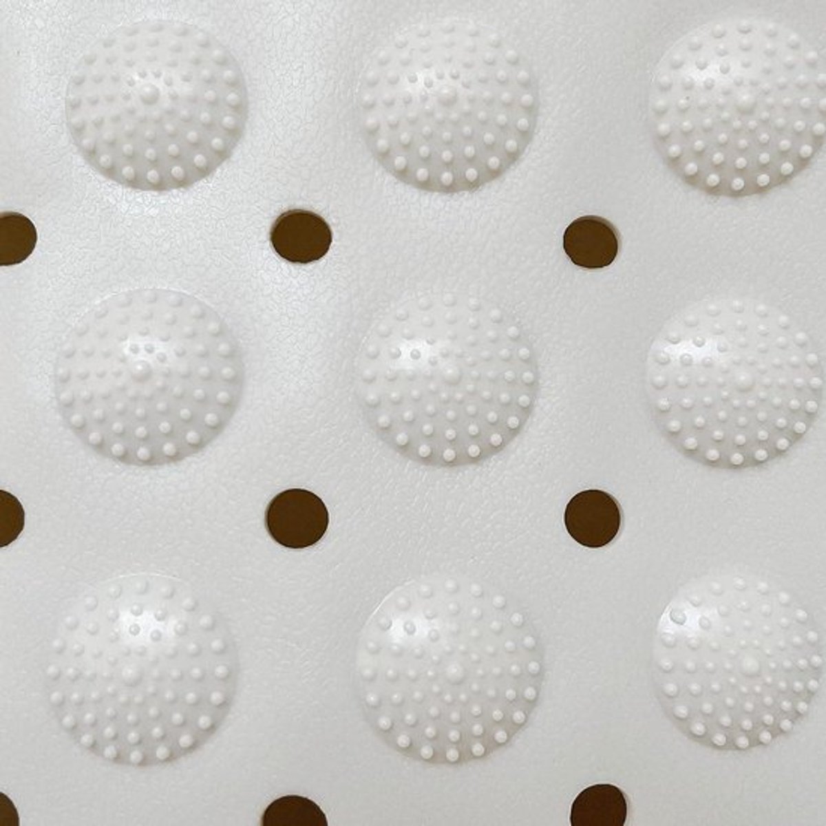 Extra grote vierkante antislip douchemat 80x80cm met zuignappen - voor douchebak en badkamervloer