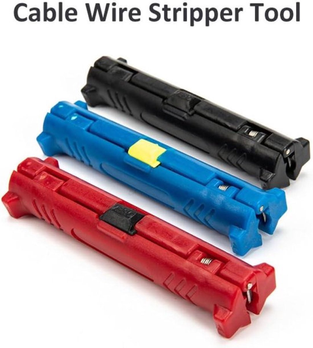 Universele Kabel Stripper voor Coaxiale Kabel - elektrisch draad stripper - ronde kabel strippen tool - rood