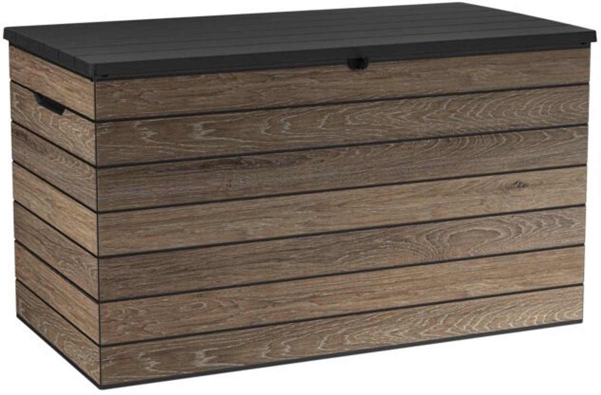 Keter Signature Astoria Opbergbox - 570L - 129x67.4x73.7cm - Walnut