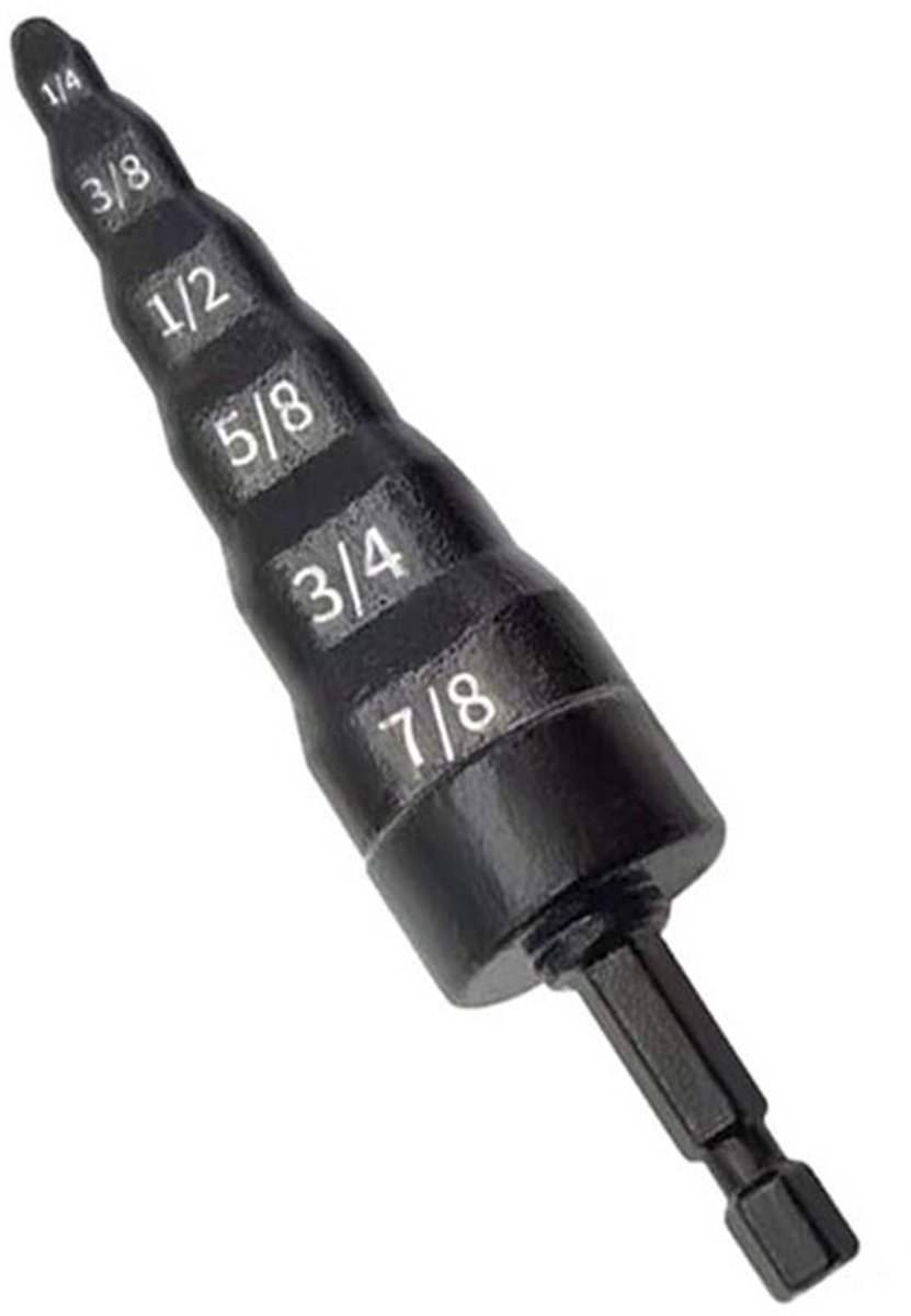 6 in 1 HVAC Gereedschap Swage Tube Expander Airconditioner Koperen Pijp Affakkelen Boren met Hex Handvat - 1/4", 3/8", 1/2", 5/8", 3/4" Maten