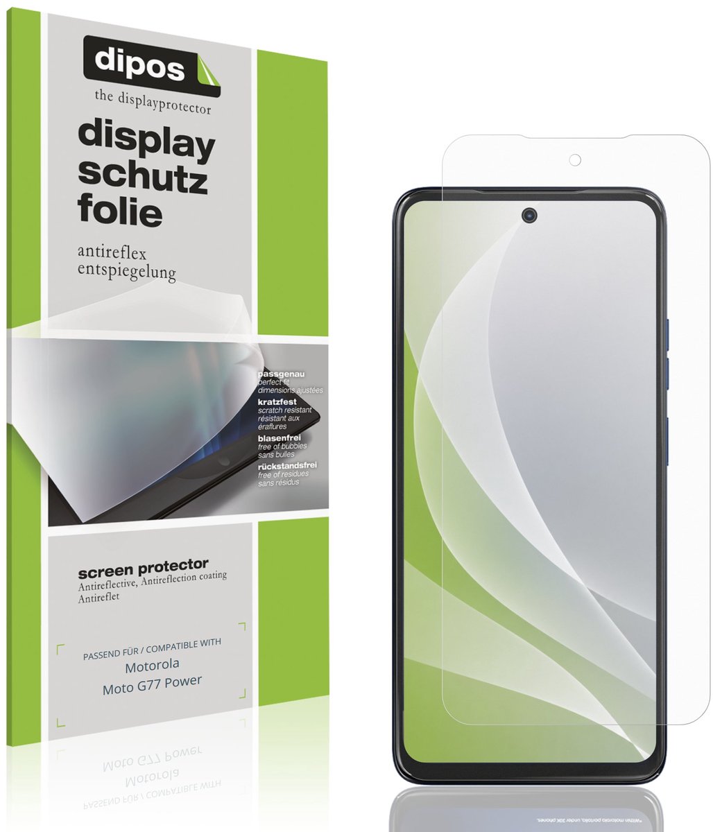 dipos – 4x Matte Beschermfolie geschikt voor Motorola Moto G77 Power | Krasbestendige & antireflecterende Screenprotector Ultra-Thin