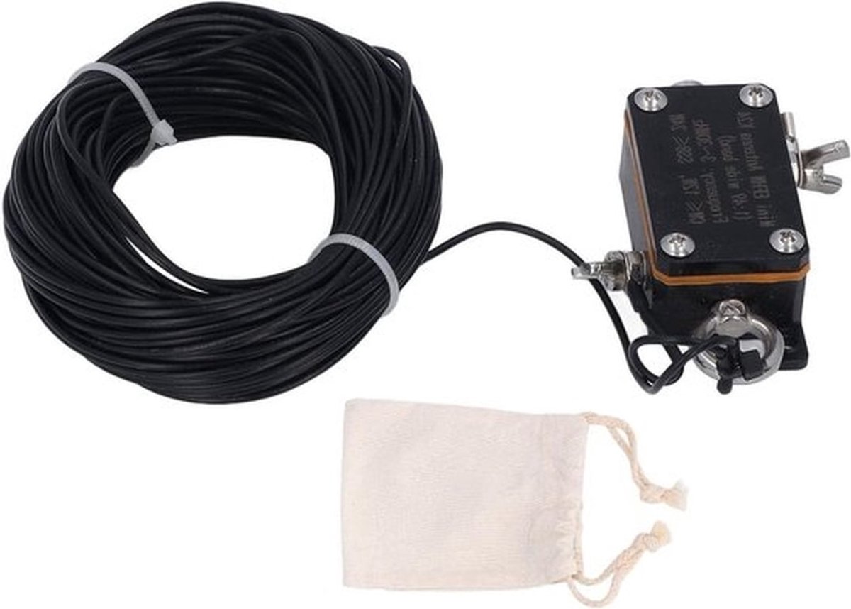 Mini EFHW-antenne 3-30MHz met 1:49 Balun en Radiosignaalontvangst - 6562ft Kabel