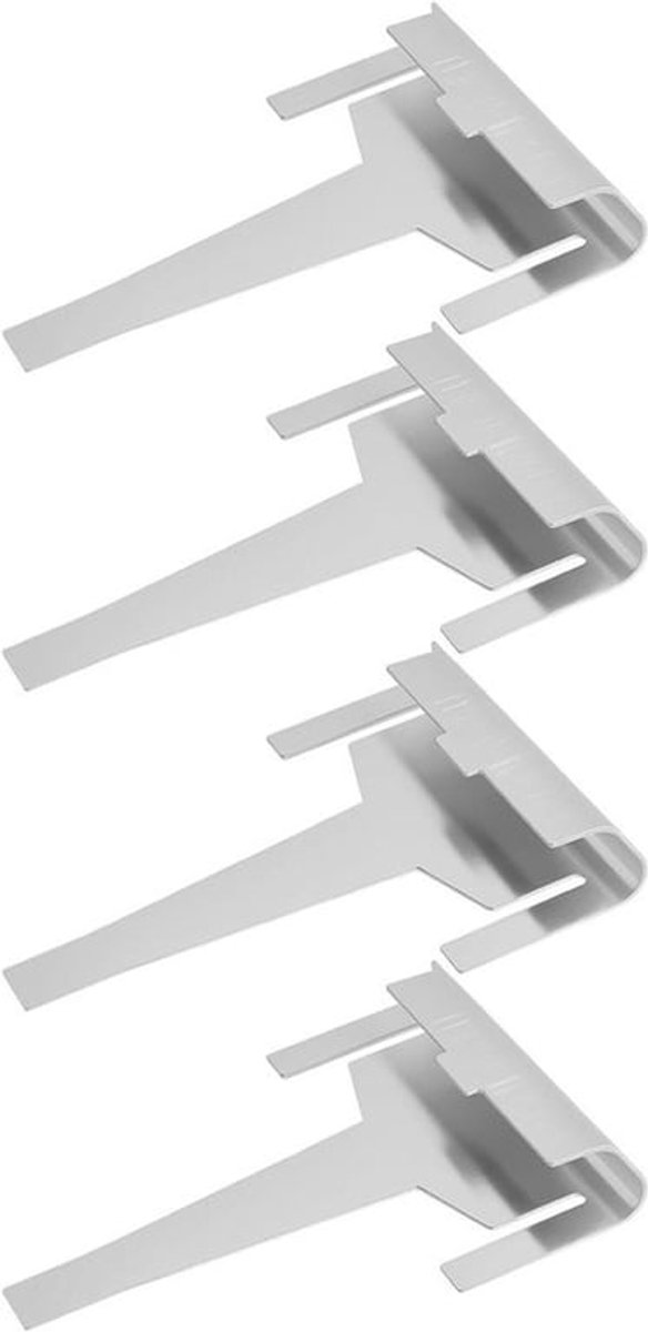 Allecto- Afvoerbuis Clip - Vervanging - Verdamper - Samsung - Koelkast - 4 stuks - Zilver - Compatibel met - DA61-06796A - AP5579885