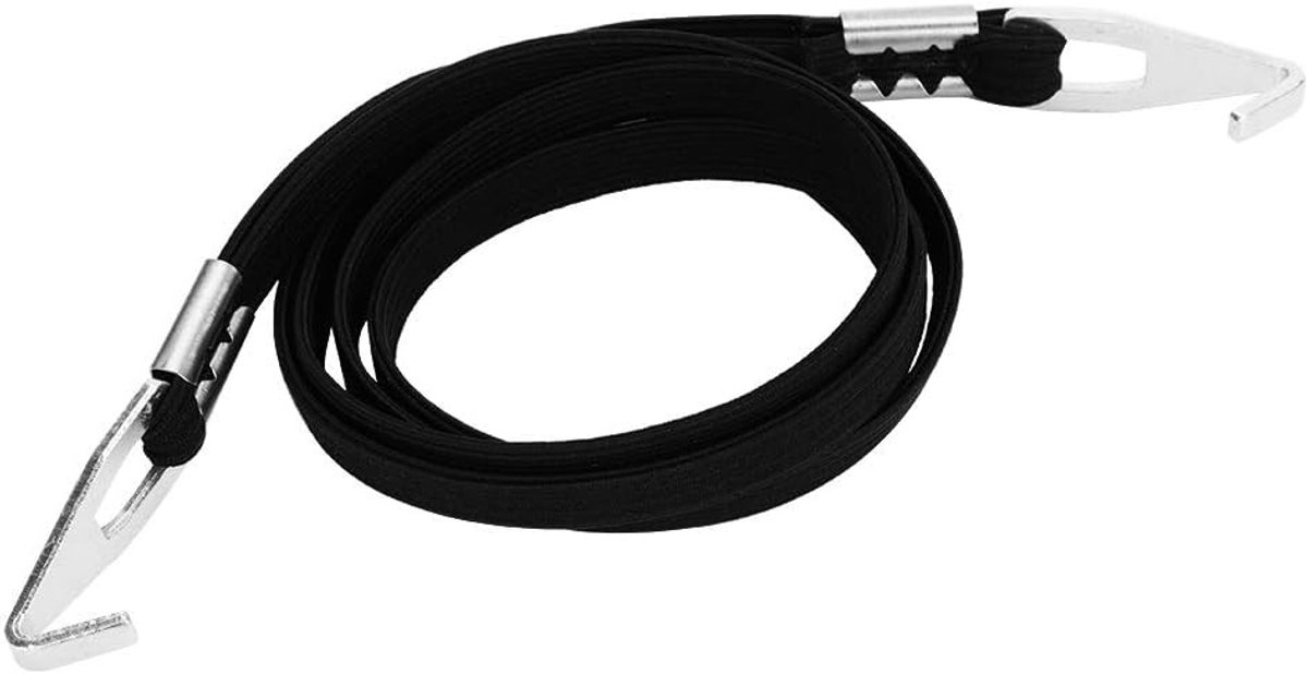 Bungee Fietstire Kabel Touw, Elastische Bagagestraps voor Reis en Fietsen, Zwart en Duurzaam