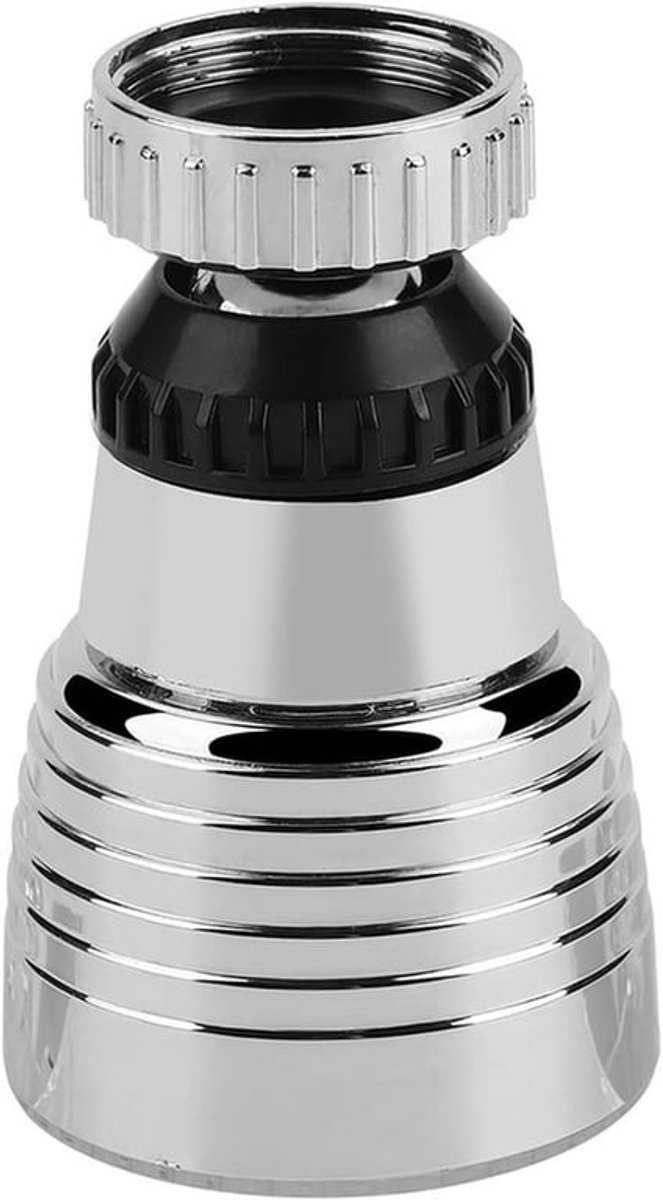 Kraan Sproeikop - LED-verlichting - 360° draaibaar - Temperatuur gecontroleerd - 3 kleuren - Aanrecht - Sproeier - Geschikt voor keukenkranen - Chroom - Kraanbeluchter inbegrepen