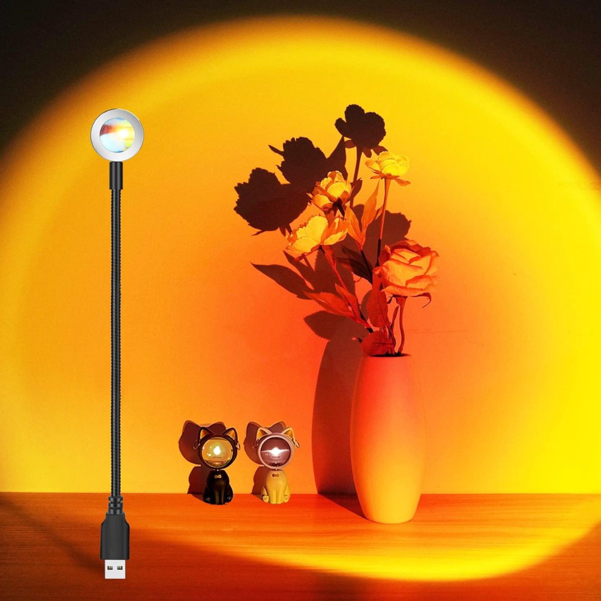 CLGP® Sunset Lamp - Sfeerverlichting - TikTok Lamp - Rood