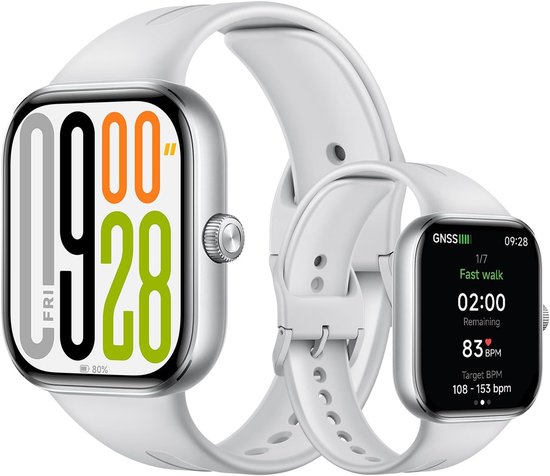 Redmi Watch 5 - 2,07-inch AMOLED - 5-systeem GNSS - 24 dagen batterij - Zilvergrijs
