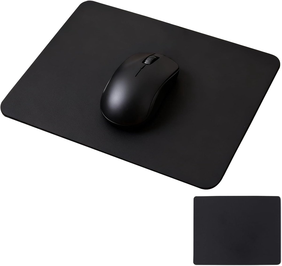 Dunne, waterdichte muismat van PU-leer met antislip voor computer en laptop, 26 x 21 cm, ideaal voor kantoor en thuisgebruik