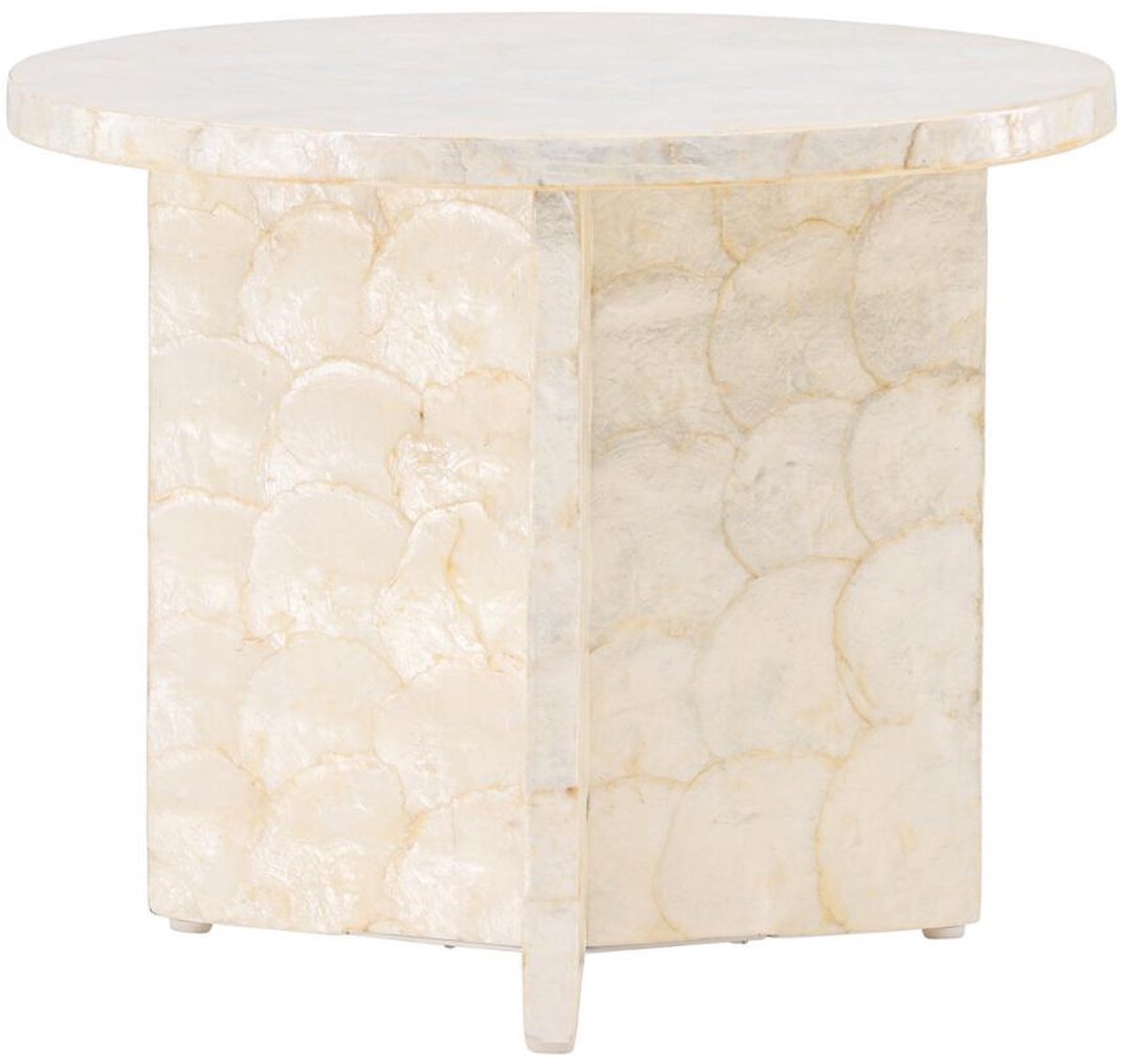 Smögen bijzettafel Ø40cm beige.