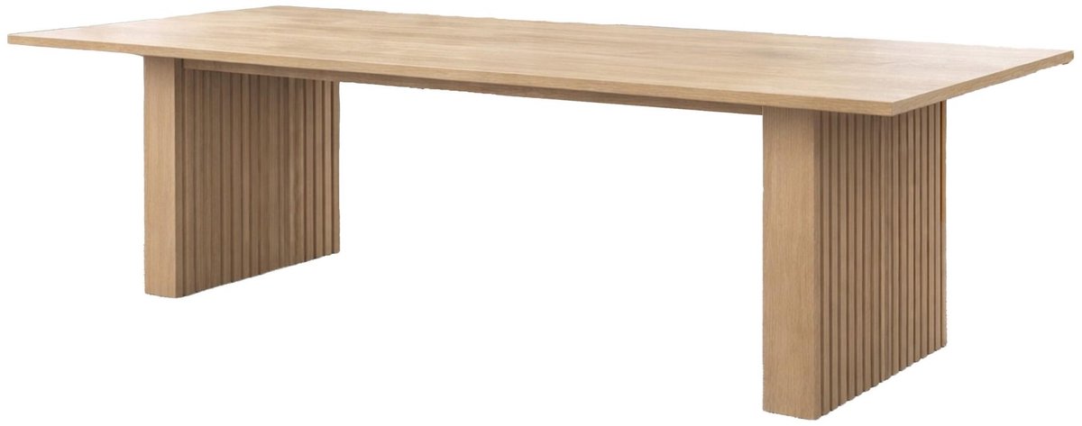 Humle eetkamertafel 100x200/300cm met uitschuifbare naturel.