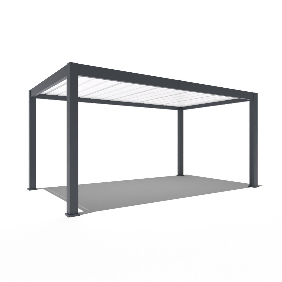Carport Aluminium 3.14 m x 5.3 m Antraciet