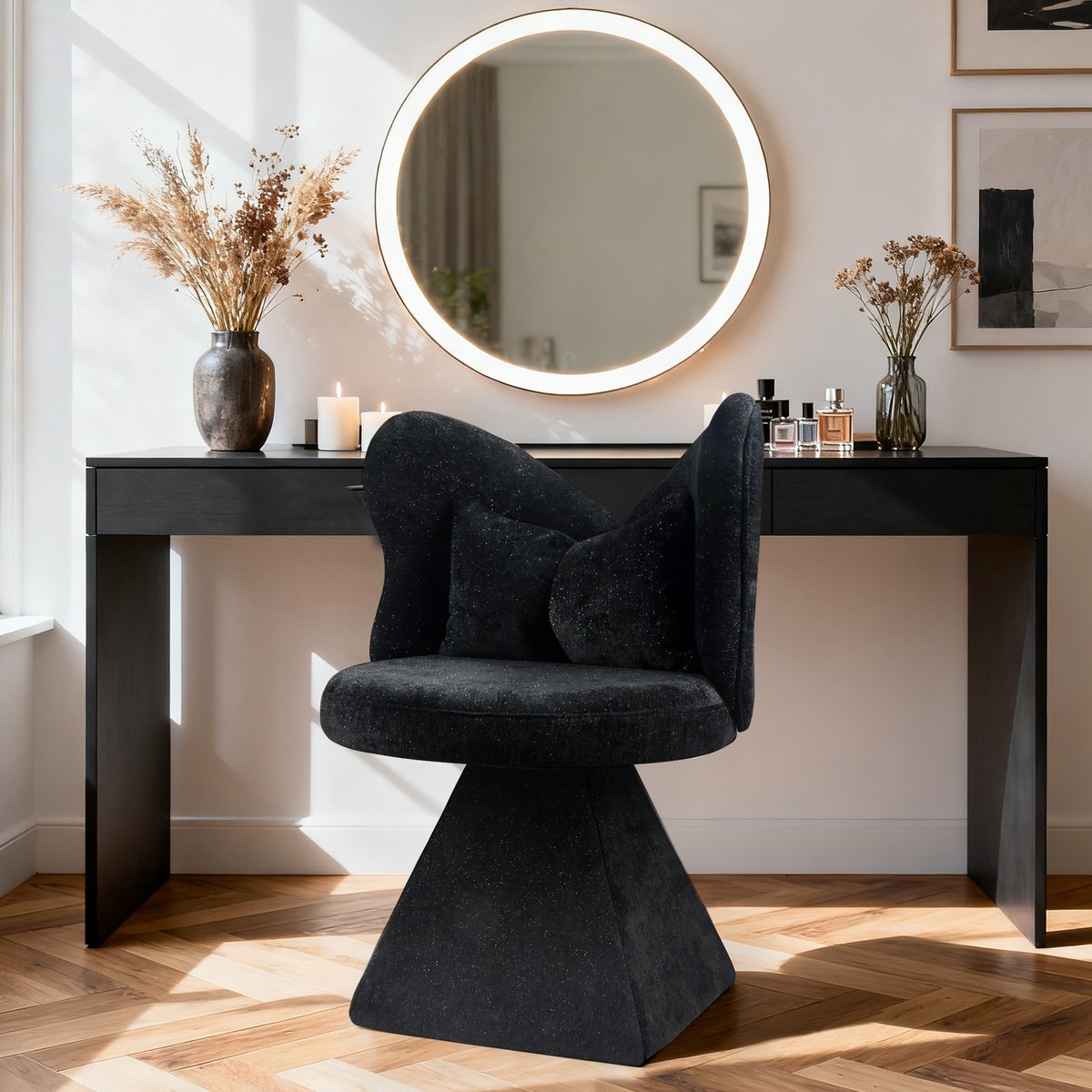 YYchan eetkamerstoel - zwart - 52 x 52 x 78 cm