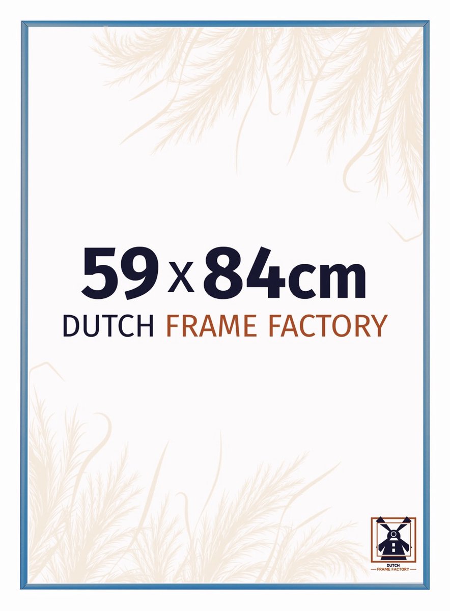 Fotolijst 59x84 cm - Aluminium - Staal Blauw - Kampen