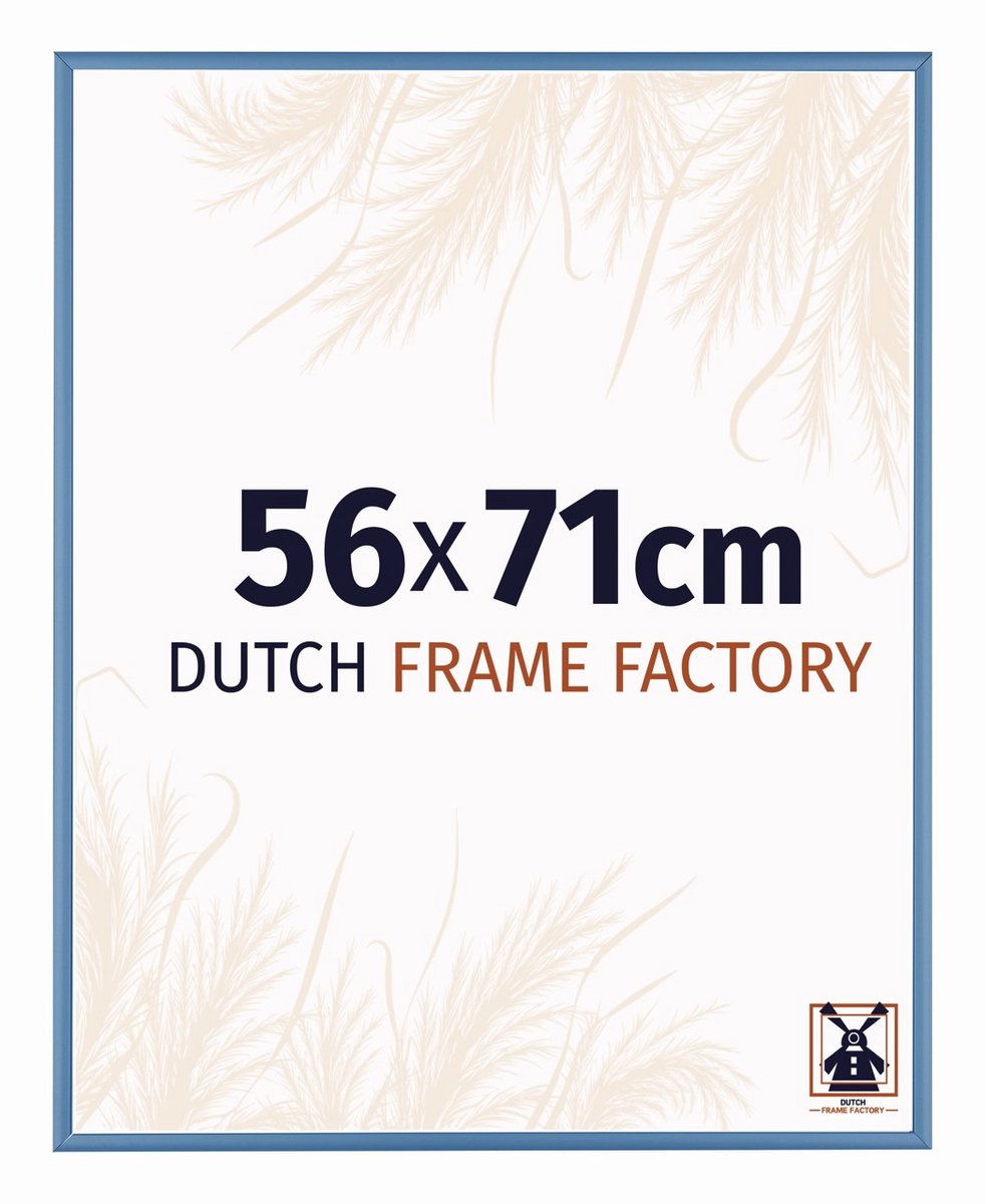 Fotolijst 56x71 cm - Aluminium - Staal Blauw - Kampen