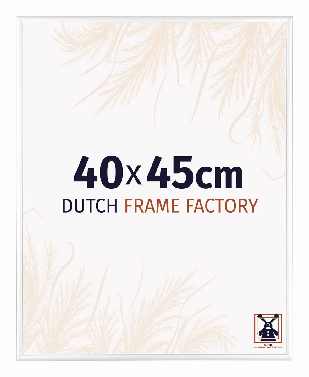 Dutch Frame Factory Fotolijst 40x45 cm - Aluminium - Wit Hoogglans - Kampen