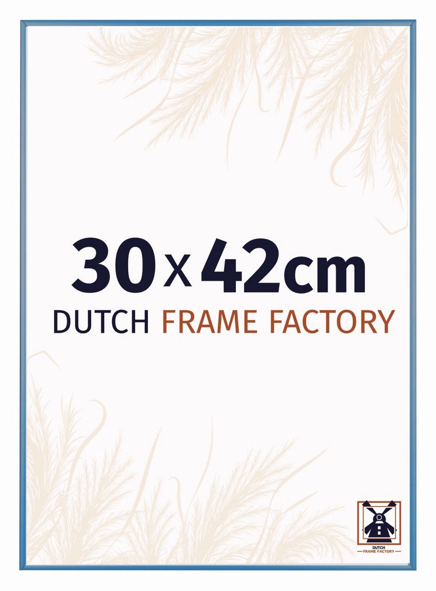 Fotolijst 30x42 cm - Aluminium - Staal Blauw - Kampen