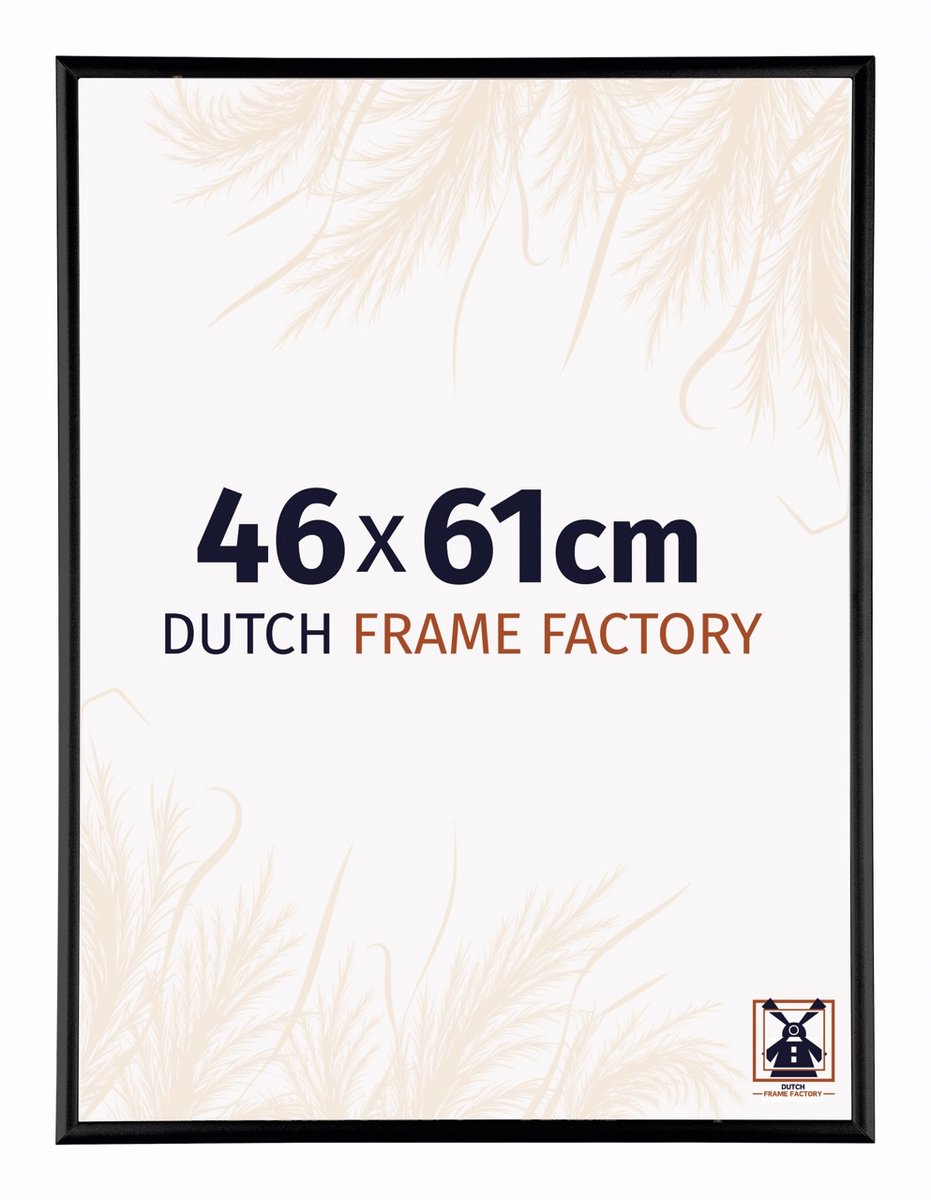 Dutch Frame Factory Fotolijst 46x61 cm - Aluminium - Zwart Hoogglans - Kampen