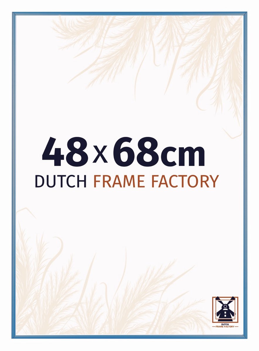Fotolijst 48x68 cm - Aluminium - Staal Blauw - Kampen