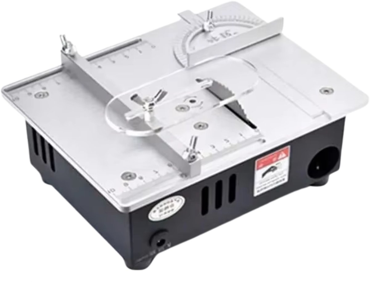 Mini Table Saw - Elektrische compacte zaagmachine met instelbare snelheid en 96W vermogen - Metaal en kunststof