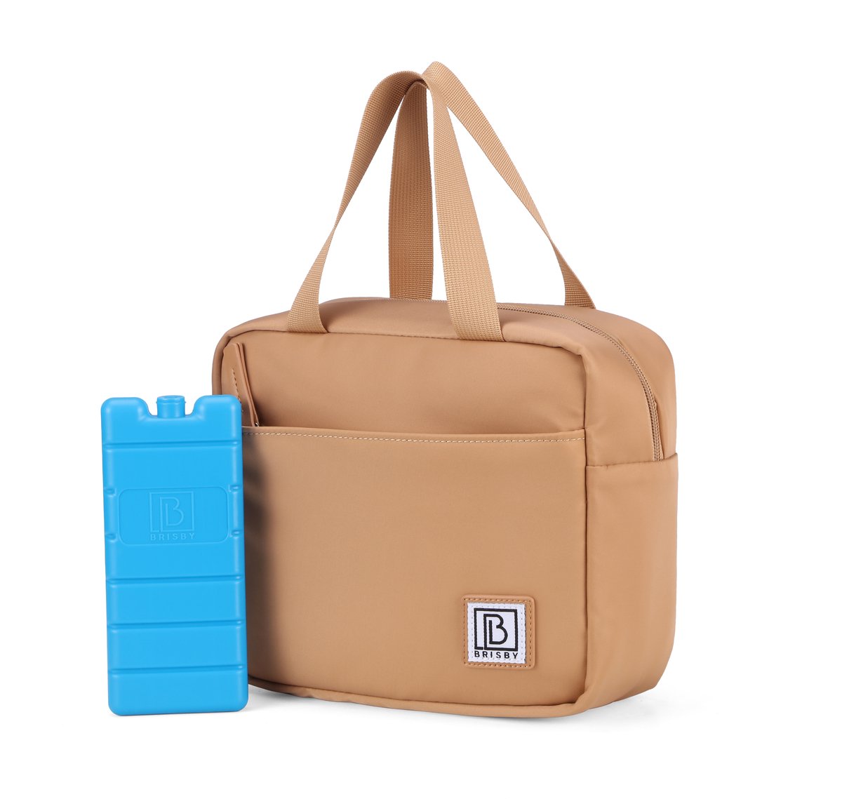 Brisby 4 Laags Geïsoleerde Koeltas - Lunchtas - Kolftas 4 liter - Camel Brown