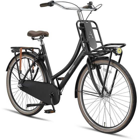 Altec Vintage - Transportfiets - Damesfiets - 28 inch - 50 cm - 3 versnellingen - Handrem - Terugtraprem - Mat Zwart — afbeelding 2