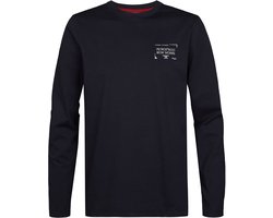Petrol Industries - Heren Longsleeve met print forgewall - Blauw - Maat XXL
