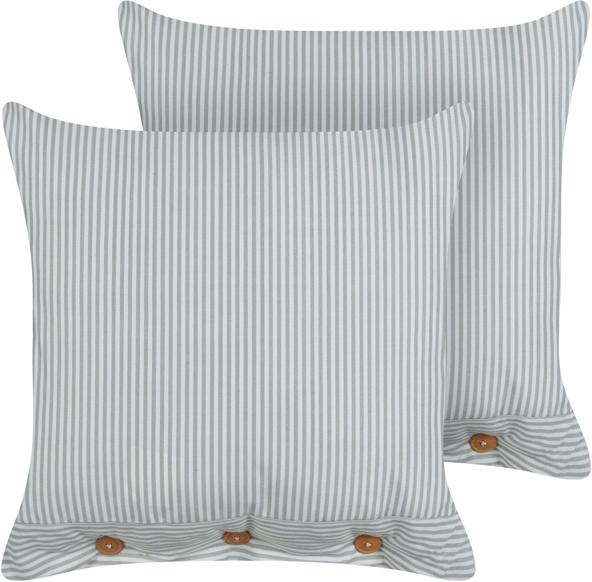 Beliani SEBRINE - Sierkussen set van 2 - Mintgroen - 45 x 45 cm - Polyester
