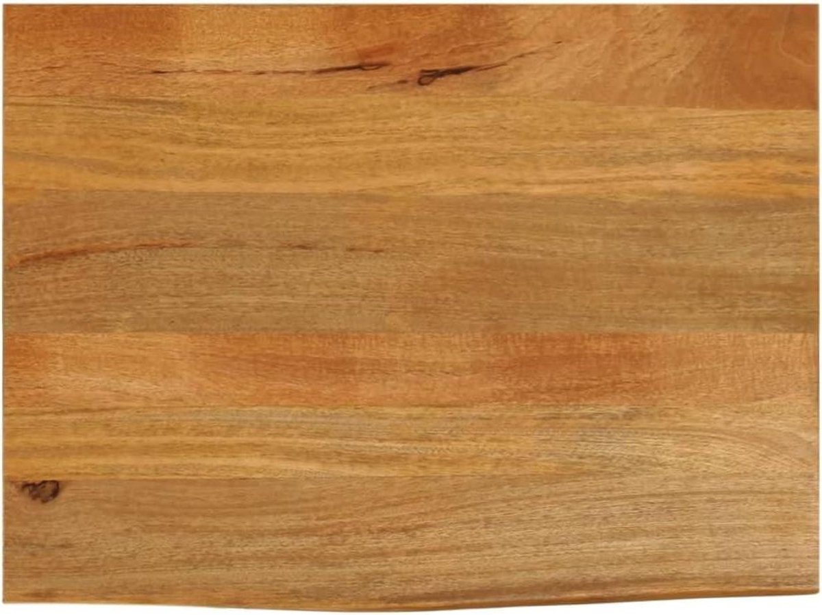Tafelblad Massief Hout - Blad Vervangen - Tafel Opknappen - Natuurlijke Rand - 90x60x25 cm - Houtkleur