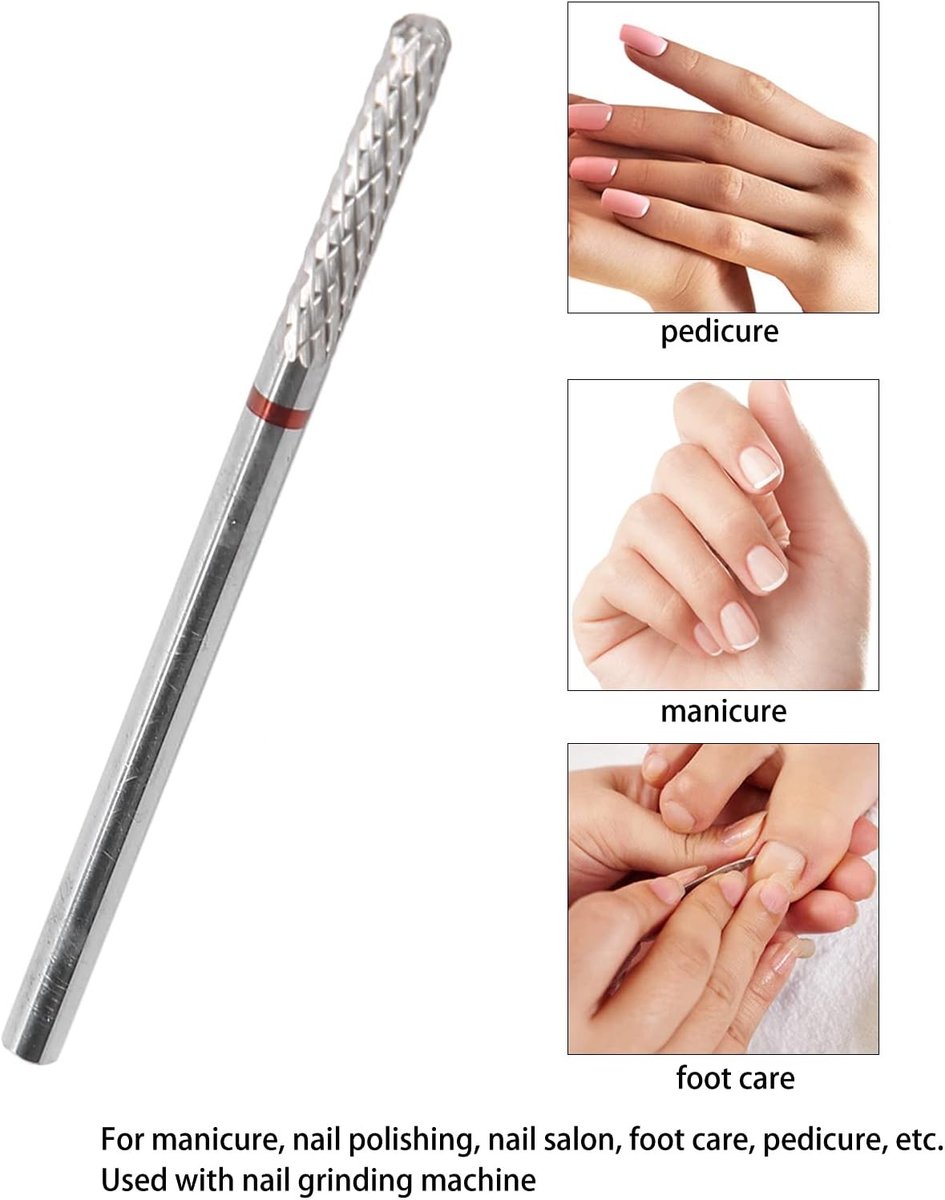 Professionele Nagelboor met Tungsten Stalen Bits voor Dode Huidverwijdering en Nagelkunst Polijsten voor Manicure en Pedicure Systemen