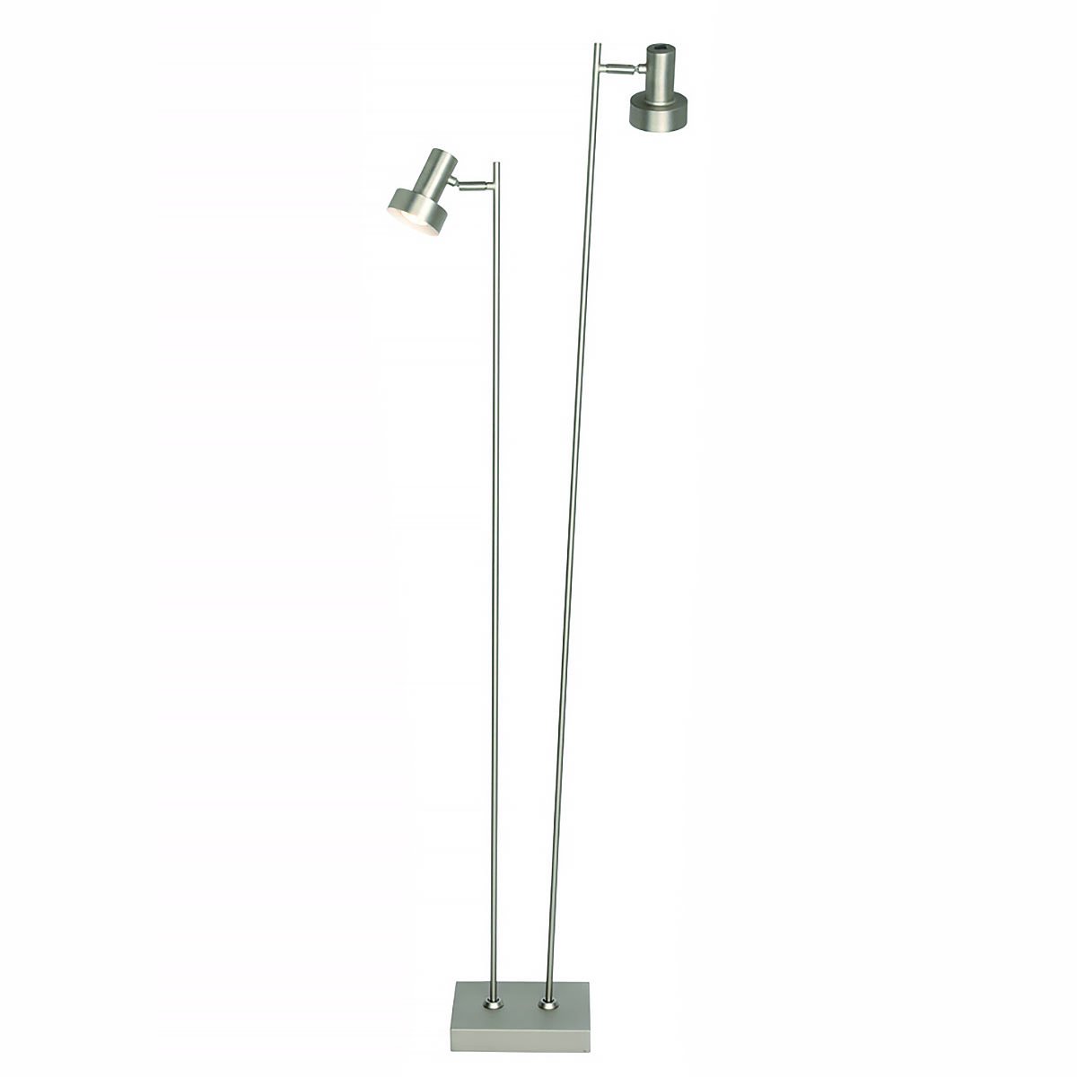 Freelight - Vloerlamp Lunata 2 lichts H 140 cm mat chroom