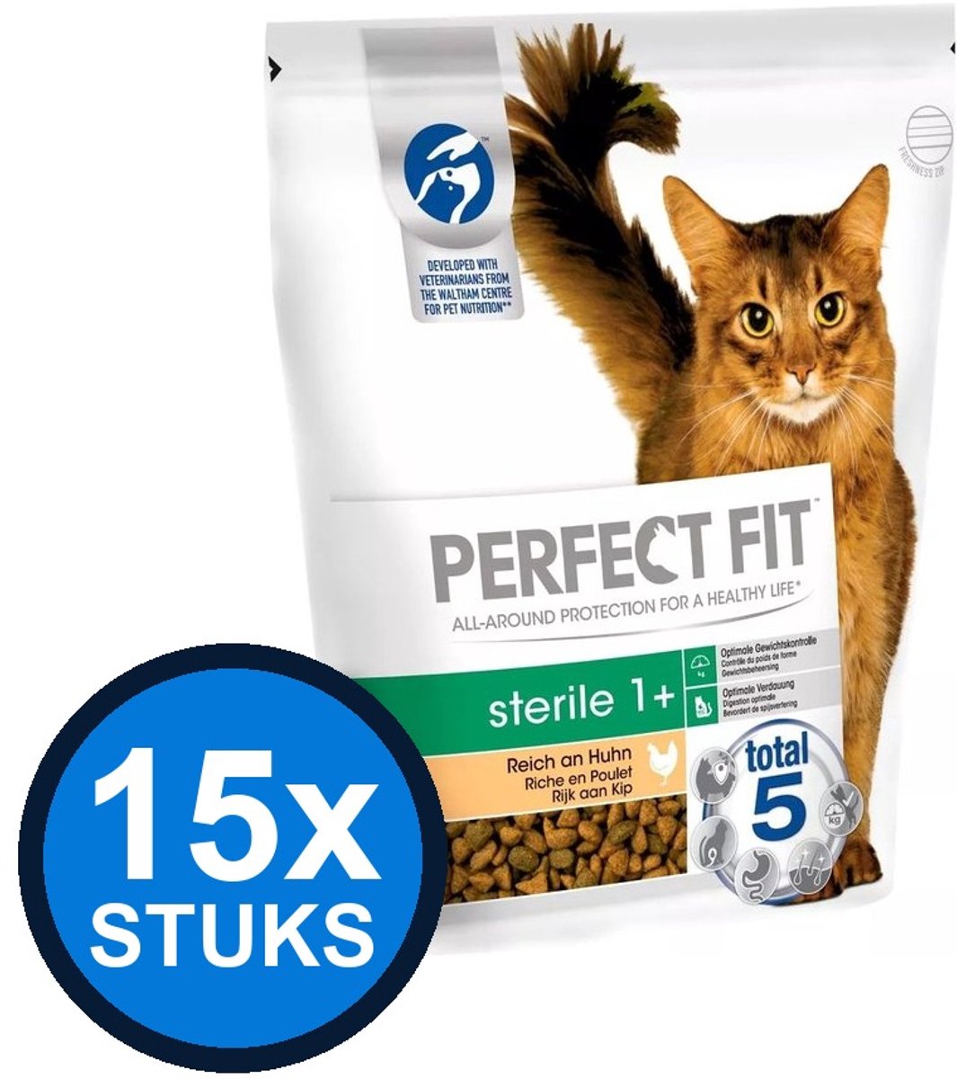 Perfect Fit Perfect Fit - droog steriel kip 750gr - Kattenvoer - 750 g