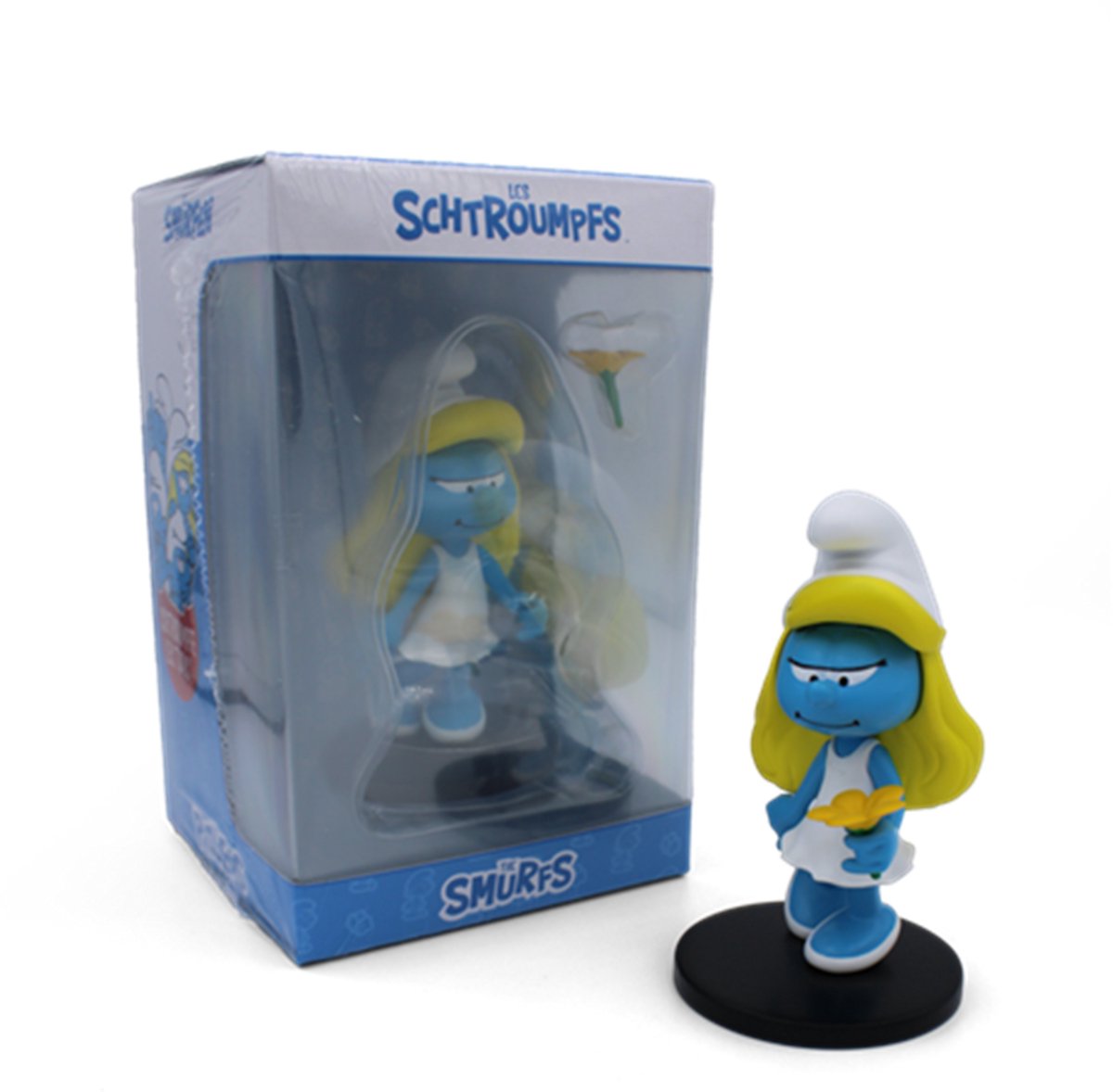Blue Resin - Smurfin decoratief beeldje - De smurfen - in doosje - 12 cm
