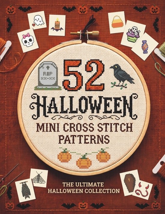 52 Mini Halloween Cross Stitch Patterns - cover