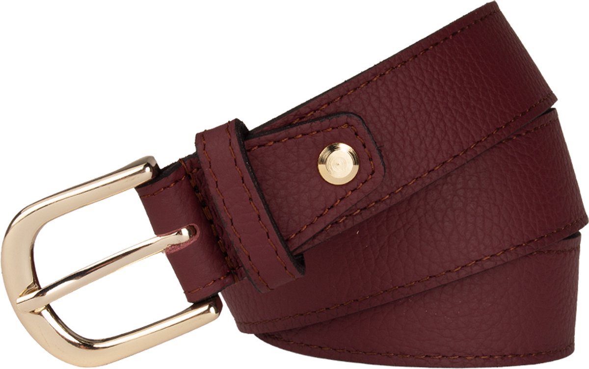 Legend Dames - Leren riem - Bordeaux - 90 cm