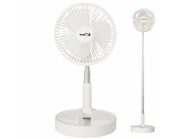 Vechline Ventilator - Oplaadbaar - 4 Ventilatiestanden - Stil - Voor Camping en Thuis