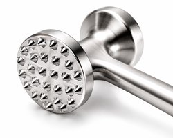 BooGoo® Vleeshamer RVS – Verzwaarde RVS Kop – Dubbelzijdige Vleesvermalser – Vleesklopper voor Steak, Kip & BBQ - Inclusief e-book