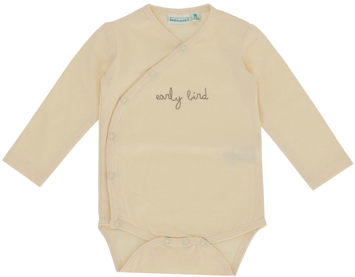 Babylook Romper Overslag Lange Mouw Early Bird - Maat 44 - Buttercream