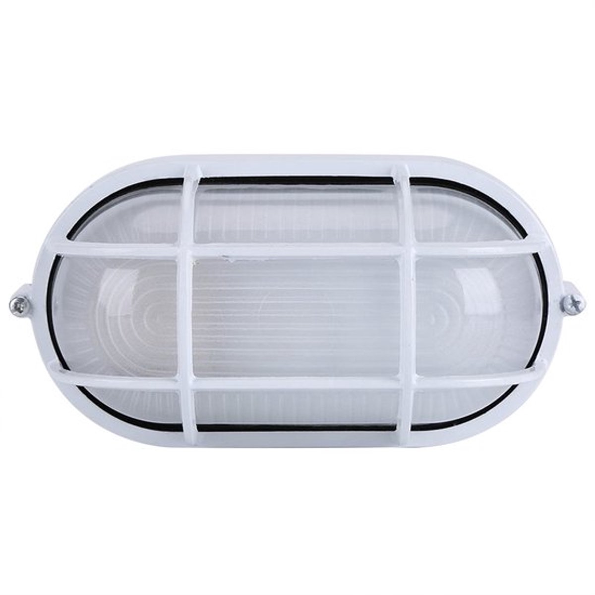 Glazen Sauna Lamp Interieur Ovale Vorm Explosiebestendige Sauna Licht Warm Wit Ovale Explosiebestendige Stoomdichte Sauna Stoombad Verlichting Lampenkap Bescherming (Ovaal)
