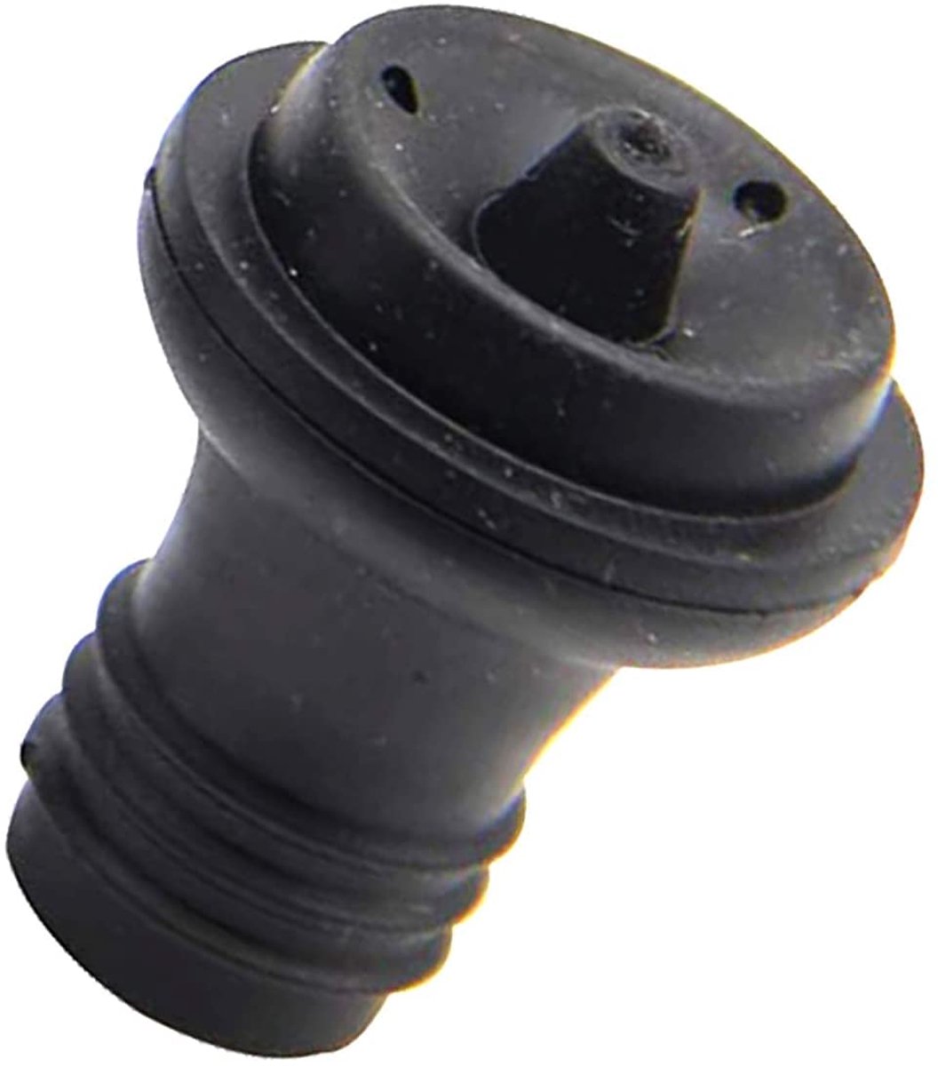 6x Wijnstop - Wijndop - Vacuüm wijnstopper - Wine stopper - Wijnfles afsluiten - Wijn bewaren - Wijnplug - Zwart - Jonyx