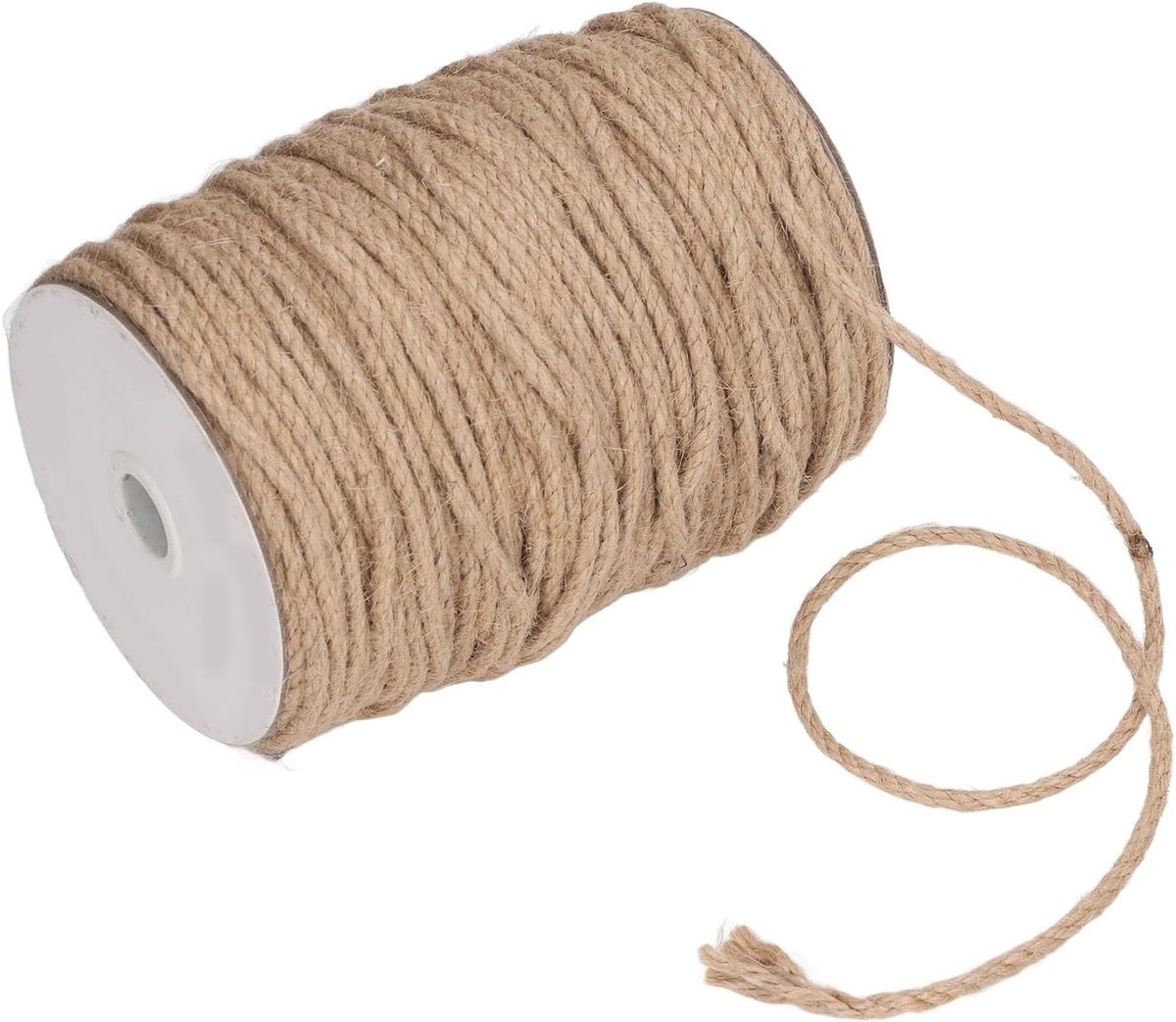 Sterk 100M Natuurlijk Jute Touw van 4 mm voor Tuinieren, DIY Creaties en Decoratieve Projecten