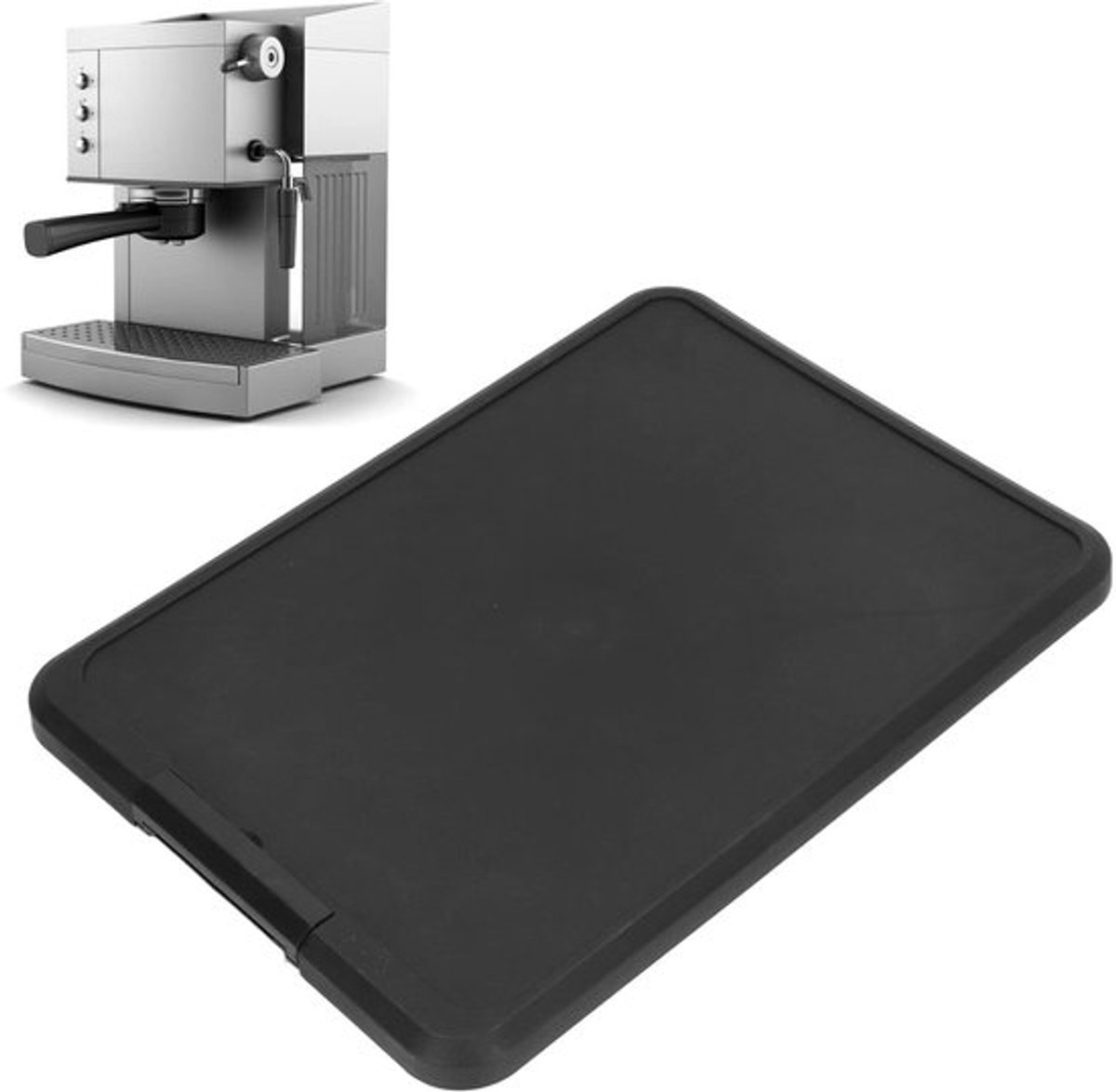 Keukenschuif, apparaatschuif voor koffiezetapparaat met hoge laadcapaciteit. Gebruiksvriendelijke, afwasbare keukenschuif voor op het aanrecht, ladegeleider 41x30x2cm