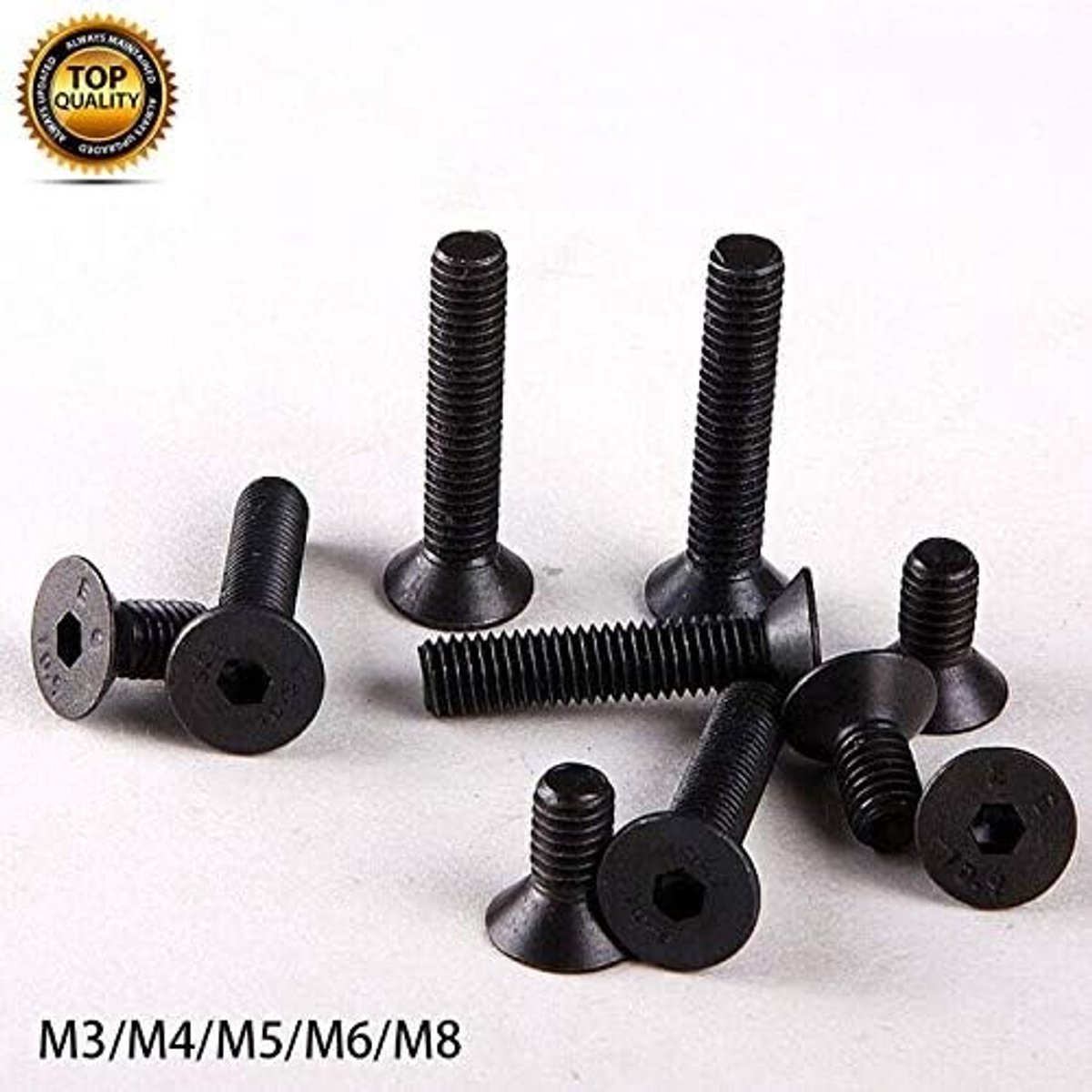 Vijf stuks verzonken schroeven met zeskantkop, M3*30mm, voor stevige bevestiging en montage