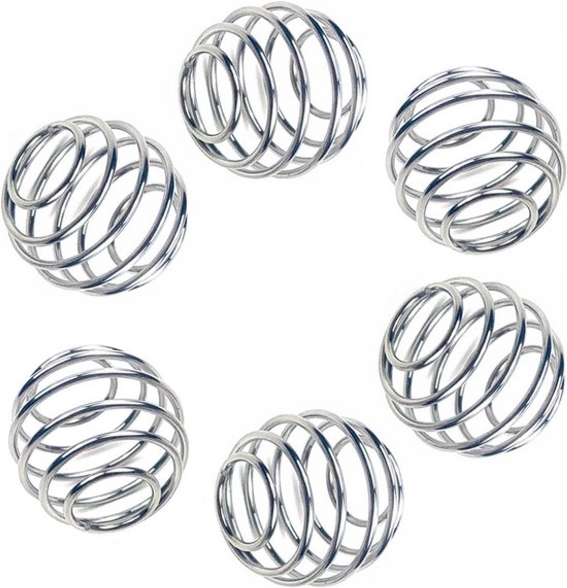 Shaker Balls Set van 6 - Roestvrij Staal Eiwitmixers voor Shakerflessen
