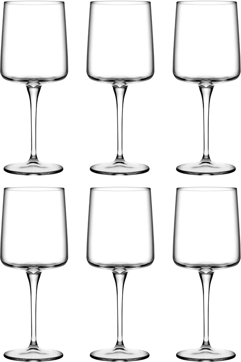 Pasabahce Iconic Wijnglazen 43 cl - 6 stuks - Rode & Witte Wijnglazen - Helder Glas
