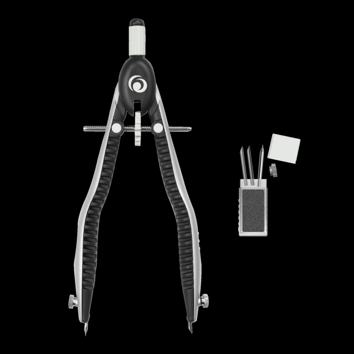 Herlitz quick-set passer my.pen zwart/wit afbeelding