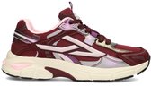 POSH by Poelman GINNY Dames Sneakers - Bordeaux met combinatie