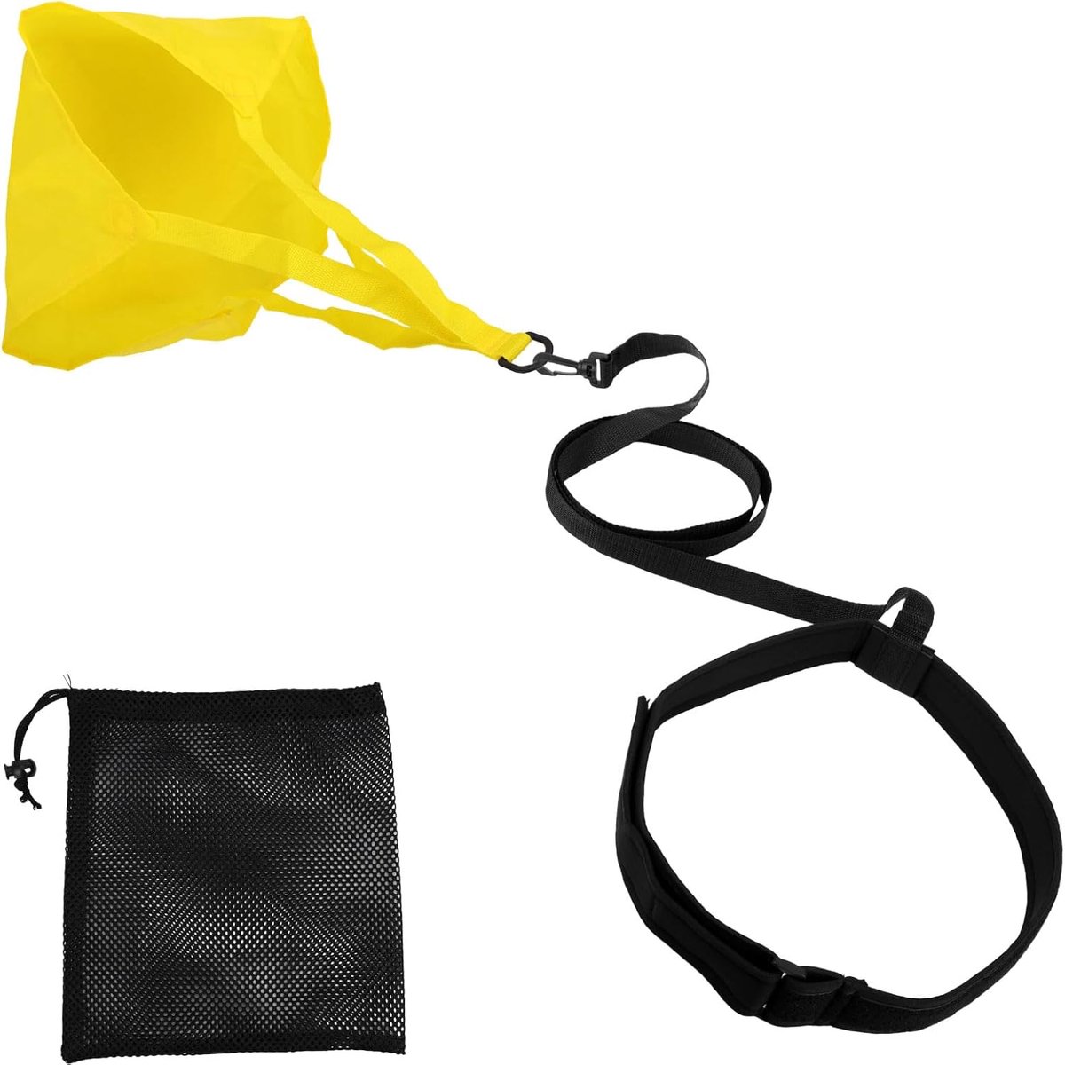 Zwemparachute trainingsapparatuur - zwemparachute spangordelset - trainingsapparatuur voor zwembadoefeningen - geschikt voor volwassenen en vrouwelijke beginners rugslag- en schoolslagcursussen