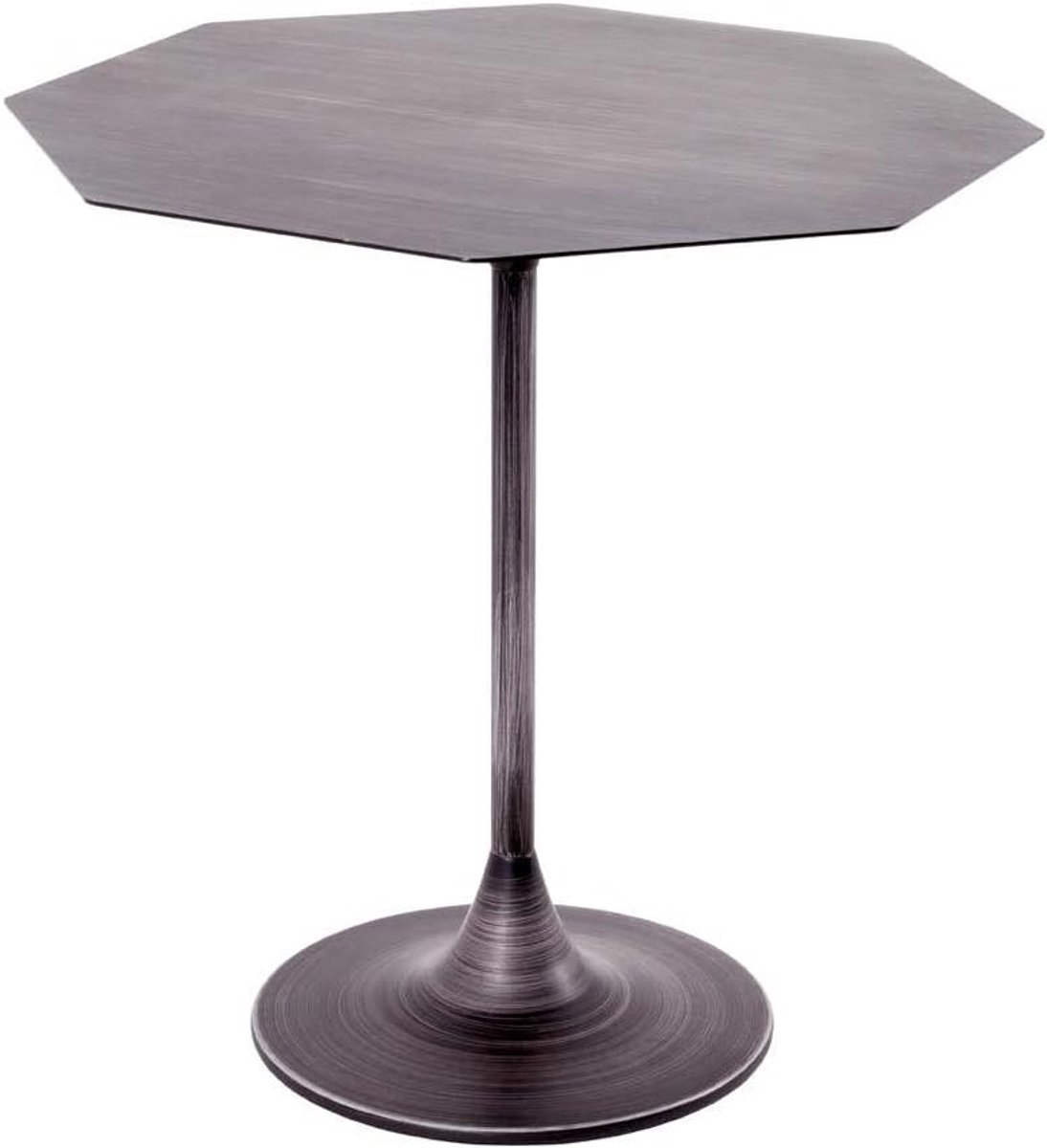 Bijzettafel Metaal - Salontafel Hoektafel - Opbergen Decoratie - Stalen Frame - 45 x 45 x 47 cm - Zwart